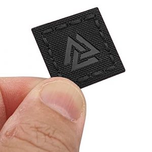 Tactical Freaky Airsoft Morale Patch 1 IR Blackout 1x1 Valknut Cat Eye Patch Viking Norse Heathen Odin Morale Tactical