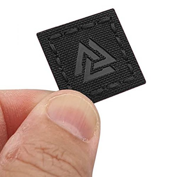 Tactical Freaky Airsoft Morale Patch 1 IR Blackout 1x1 Valknut Cat Eye Patch Viking Norse Heathen Odin Morale Tactical