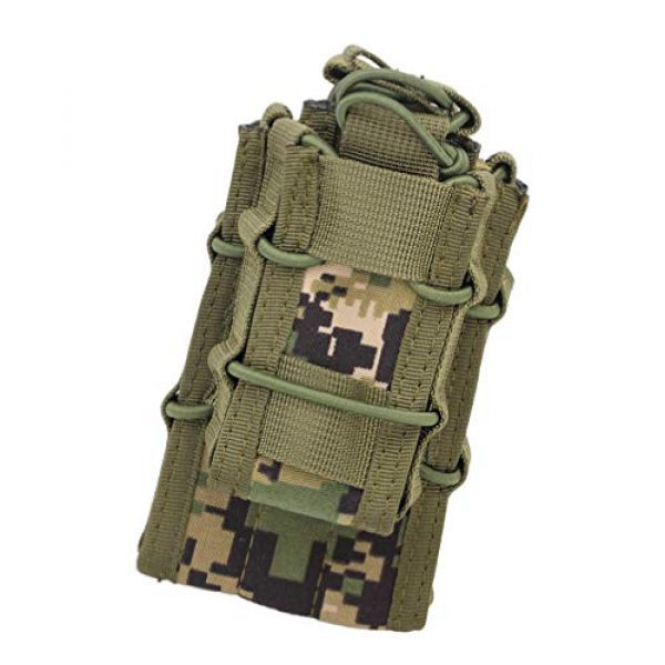 BESPORTBLE Tactical Pouch 7 BESPORTBLE 1PCS Attachment Sub-Package MOLLE System Vest Accessory Kit Storage Multiple Pocket Molle Bag Outdoor Camping Backpack Hiking Strap Backpack (Green Style)