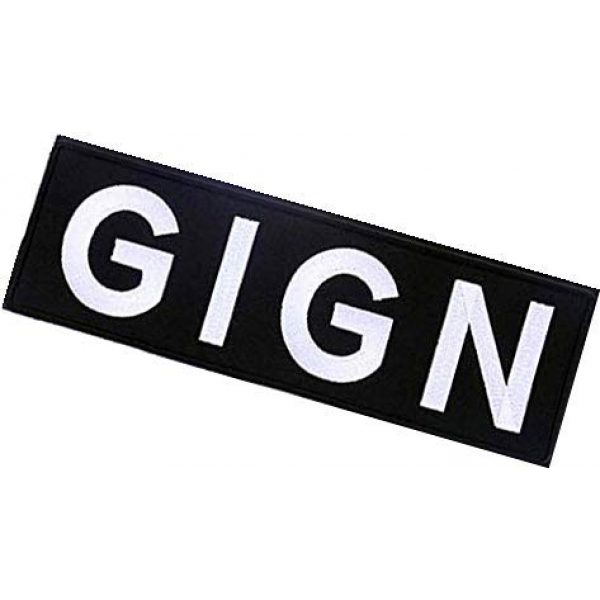 Embroidery Patch Airsoft Morale Patch 3 GIGN France Gendarmerie Military Hook Loop Tactics Morale Embroidered Patch (color1)