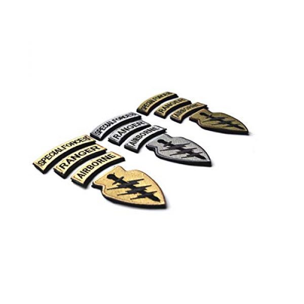 DPAINTouscap Airsoft Morale Patch 5 Special Forces Tactical Patches Embroidered Military Patch/Morale Patches