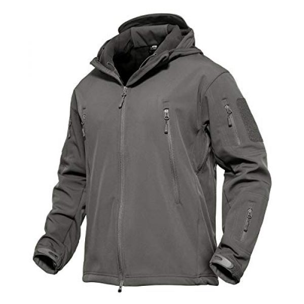 MAGCOMSEN Tactical Shirt 1 MAGCOMSEN Men's Hooded Tactical Jacket Water Resistant Soft Shell Snow Ski Winter Coats