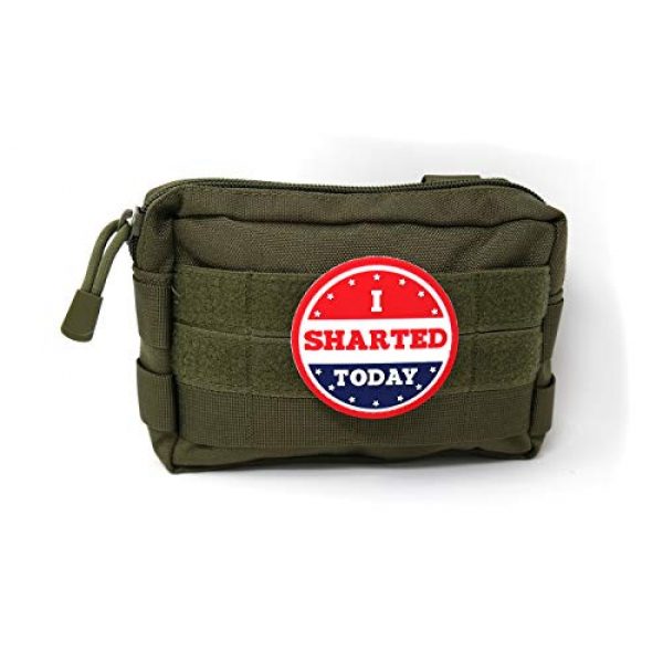 Stinking Patch Co. Airsoft Morale Patch 3 I Sharted Today | I Voted Today Parody | PVC Rubber Morale Patch | Funny Tactical Patch