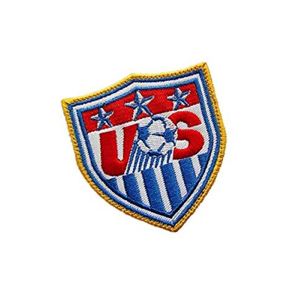 Embroidery Patch Airsoft Morale Patch 2 USA United States World Cup Football Soccer Club Team Military Hook Loop Tactics Morale Embroidered Patch
