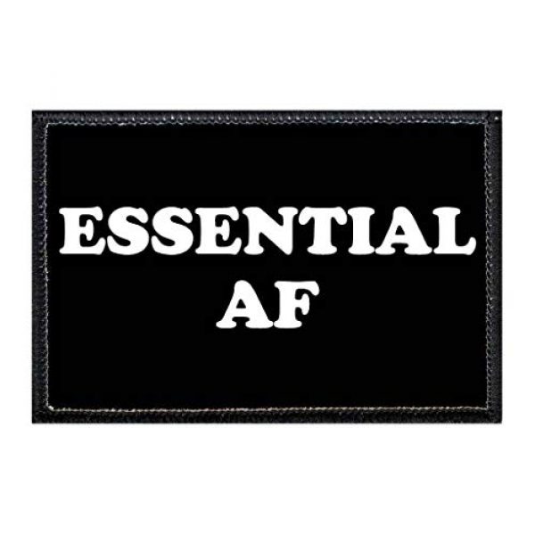 P PULLPATCH Airsoft Morale Patch 1 Essential AF | Hook and Loop Attach for Hats, Jeans, Vest, Coat | 2x3 in | by Pull Patch