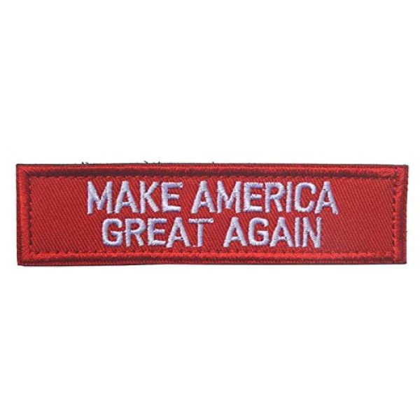 Tactical Embroidery Patch Airsoft Morale Patch 3 Make America Great Again Tactical Embroidery Patch Hook & Loop Morale Patch Military Patch for Clothing Accessory Backpack Armband (2pcs)
