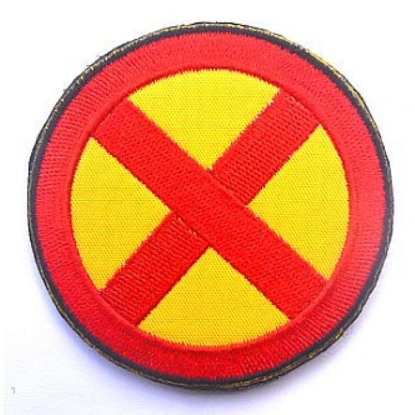 Embroidery Patch Airsoft Morale Patch 3 2 Pieces X-Men Military Hook Loop Tactics Morale Embroidered Patch (color3)