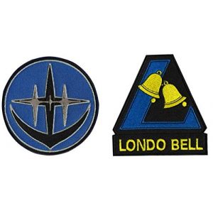 Tactical Embroidery Patch Airsoft Morale Patch 1 Mobile Suit Gundam UC Unicorn Londo Bell Tactical Embroidery Patch Hook & Loop Morale Patch Military Patch for Clothing Accessory Backpack Armband (2pcs)