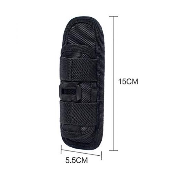 Neigei Tactical Pouch 7 Neigei Flashlight Holster Pouch Belt Holster Duty Belt Carry Case Holder with 360° Rotatable Clip Flashlights Handheld Flashlight Belt Carry Case Holder Pouch for Camping Hiking Climbing Hunting