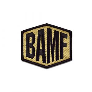 SFI Airsoft Morale Patch 1 Tactical Combat Military Morale Patch Hook and Loop Badge by Bastion - BAMF ACU