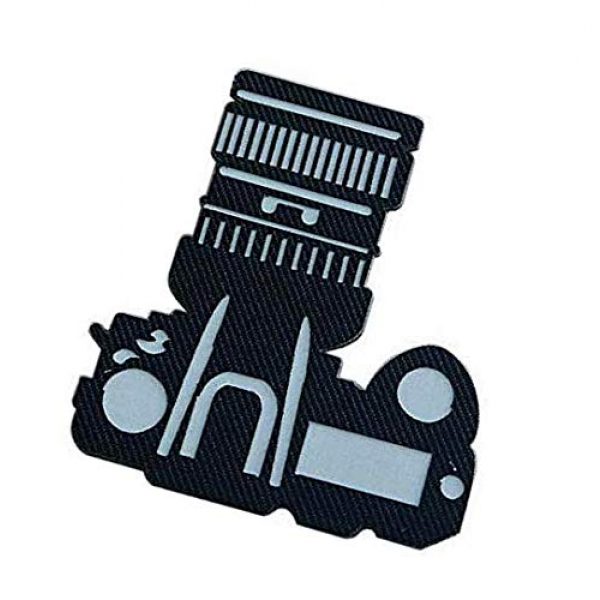 Embroidery Patch Airsoft Morale Patch 3 Camera Photographer Military Hook Loop Tactics Morale Luminous Reflective Patch