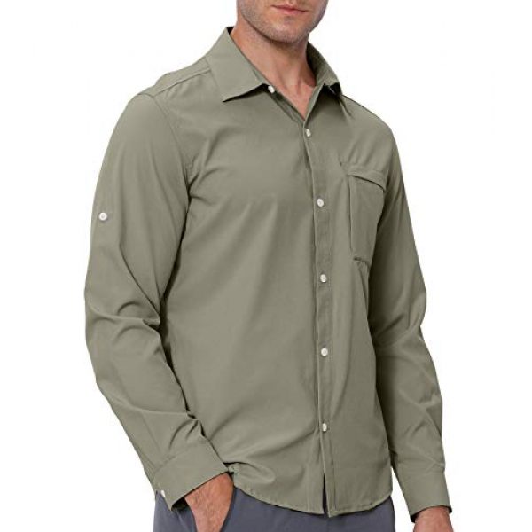 VEOBIKE Tactical Shirt 3 VEOBIKE Men's Fishing Shirts Lightweight Quick Dry Breathable Long Sleeve Cargo Outdoor Hiking Travel Shirts Pockets