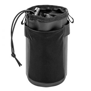 DONGKER Tactical Pouch 1 Water Bottle Bag, Bike Handlebar Bottle Bag Bicycle Bottle Pouch Water Bottle Holder Water Bottle Holster Bicycle Water Bottle Drink Holder with Drawstring for Camping, Climbing, Hiking, Travelling