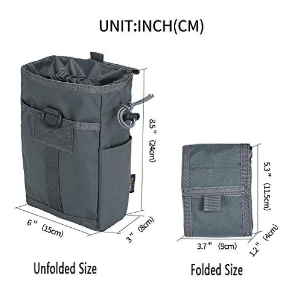 EXCELLENT ELITE SPANKER Tactical Pouch 2 EXCELLENT ELITE SPANKER Molle Dump Pouch Drawstring Magazine Utility Pouch Folding Dump Pouch Waist Bag