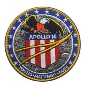 Tactical Embroidery Patch Airsoft Morale Patch 1 NASA Apollo 16 Young Mattingly Duke Tactical Embroidery Patch Hook & Loop Morale Patch Military Patch for Clothing Accessory Backpack Armband