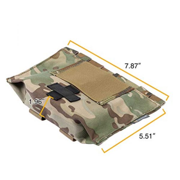 IDOGEAR Tactical Pouch 2 IDOGEAR Blow-Out Medical Pouch Small Tactical Medic Pouch First Aid LBT9022 Style Empty Seal Medical Bag 500D Nylon