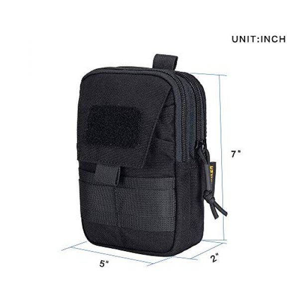 EXCELLENT ELITE SPANKER Tactical Pouch 3 Tactical Molle EDC Pouch Utility Molle Pouch Black