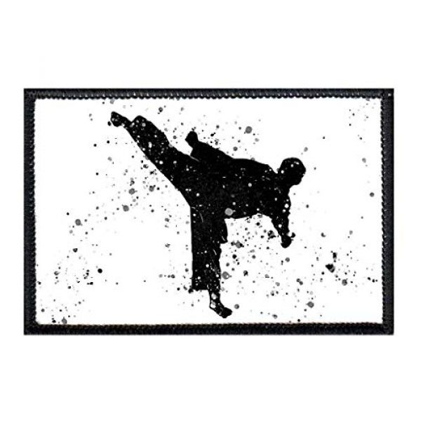 P PULLPATCH Airsoft Morale Patch 1 Taekwondo Explosion Morale Patch | Hook and Loop Attach for Hats, Jeans, Vest, Coat | 2x3 in | by Pull Patch