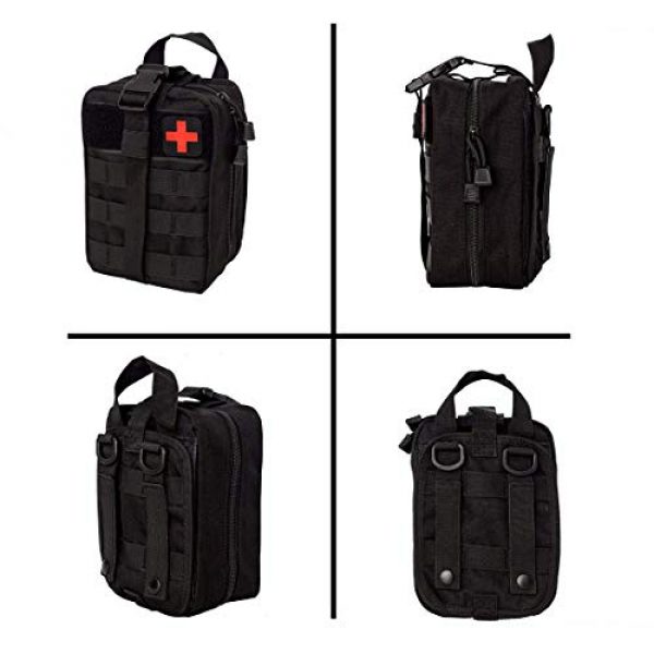 FOOKU Tactical Pouch 2 FOOKU Tactical MOLLE EMT Pouch Rip-Away IFAK Medical First Aid kit Compact Utility Pouch Outdoor Survival
