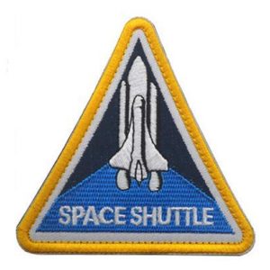 Tactical Embroidery Patch Airsoft Morale Patch 1 Space Shuttle Bullion Tactical Embroidery Patch Hook & Loop Morale Patch Military Patch for Clothing Accessory Backpack Armband
