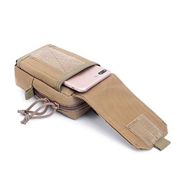 AegisTac Tactical Pouch 3 AegisTac Tactical Molle Phone Pouch EDC Utility Gadget Waist Bag Pack Cell Phone Case Smartphone Holster Bag for Hiking Bushcraft Survival