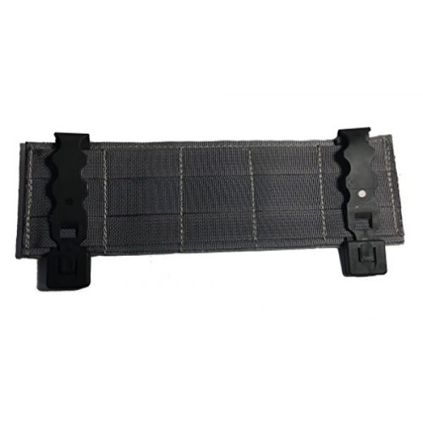 Empire Tactical USA Airsoft Morale Patch 2 10.5x3" Tactical Military (Hook/Loop) Modular Badge Morale Patch Panel Wolf Grey
