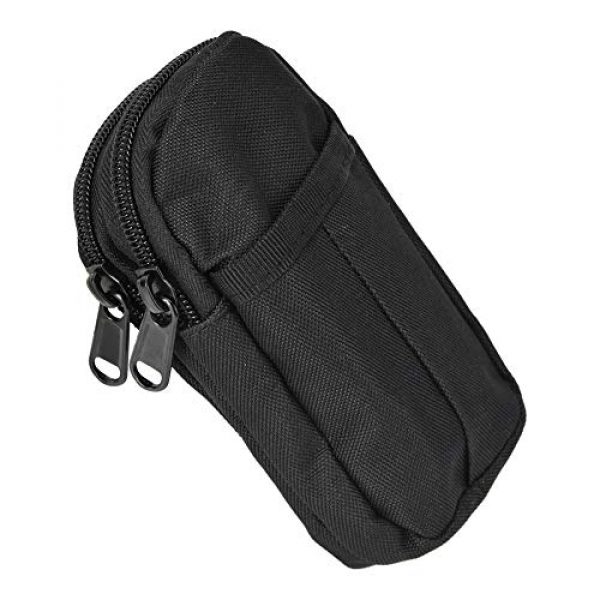 Bicaquu Tactical Pouch 4 Outdoor Waterproof Bag, Gadget Pouch, Long Time Use for Mountaineering Hiking(Black)