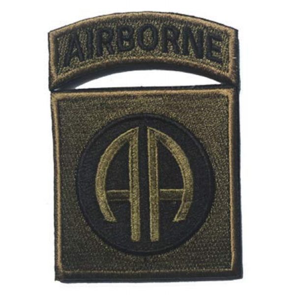 Tactical Embroidery Patch Airsoft Morale Patch 2 82nd Airborne Special Forces Tactical Embroidery Patch Hook & Loop Morale Patch Military Patch for Clothing Accessory Backpack Armband (2pcs)