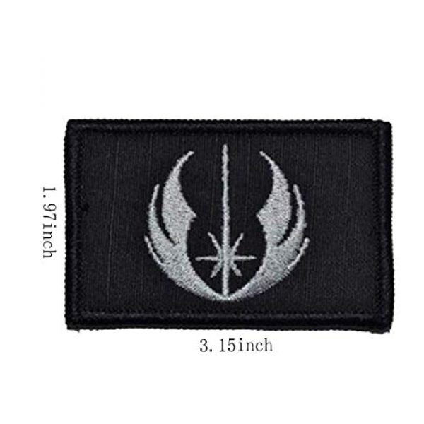 ODSP Airsoft Morale Patch 4 ODSP 4 Pieces Star War Embroidered Morale Hook and Loop Fastener Tactical Patches