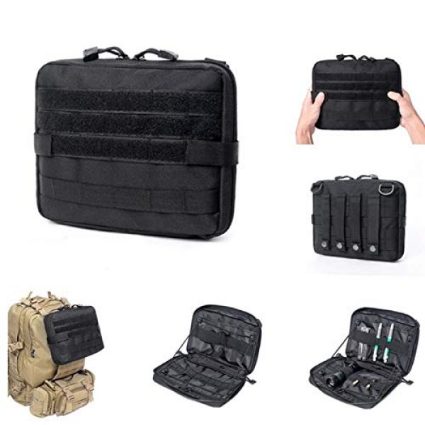 LGL Tactical Pouch 4 Tactical Sling Bag Tactical Pouches - Military Tactical Molle Medical First Aid Pouch Outdoor Sport Nylon Multifunction Backpack Accessory Army EDC Hunting Tool Bag Tool Pouch Bag Mini Utility Pouch