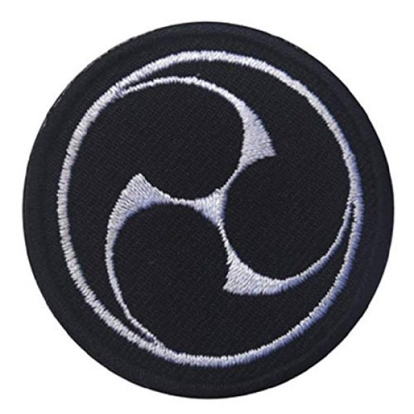 Embroidered Patch Airsoft Morale Patch 3 2pc Japanese Ninja Throw Style 3D Tactical Patch Military Embroidered Morale Tags Badge Embroidered Patch DIY Applique Shoulder Patch Embroidery Gift Patch