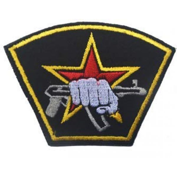 Military Embroidered Patch Airsoft Morale Patch 1 Russian Special Forces Spetsnaz Kalashnikov Fist Tactical Morale Military Embroidered Patch
