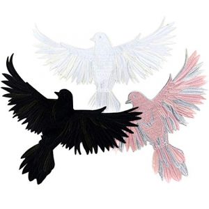 ZLYY Airsoft Morale Patch 1 Perfect Morale Eagle Embroidery Patch Design Jacket Patches Biker Iron Patch (Pink,White,Black)