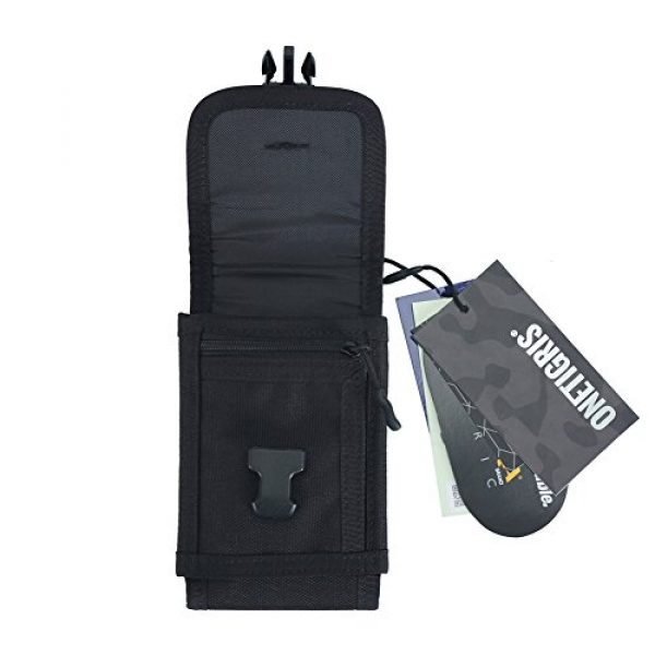 OneTigris Tactical Pouch 6 OneTigris MOLLE Phone Pouch Upgraded Version for 4.7" 5.5" Phone with Slim Case (Black)