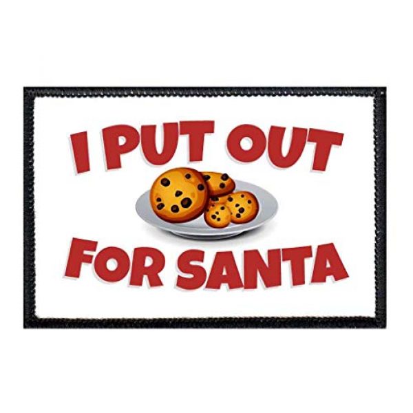 P PULLPATCH Airsoft Morale Patch 1 I Put Out for Santa Morale Patch | Hook and Loop Attach for Hats, Jeans, Vest, Coat | 2x3 in | by Pull Patch