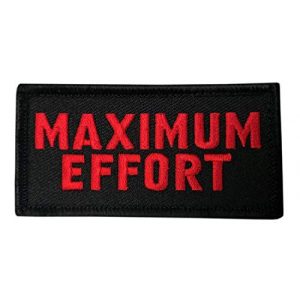 Miltacusa Airsoft Morale Patch 1 Maximum Effort Tactical Hook Patch (3.0 X 1.5 -MEF-4)