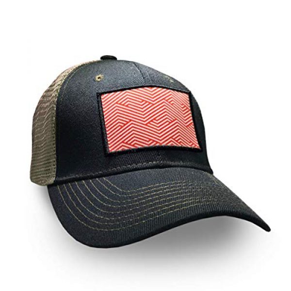 8.50011E+11 Airsoft Morale Patch 3 00850010526157 5Head Hat Company Illusionist Printed Velcro Patch Red