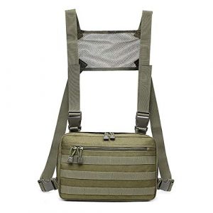 Sunnystacticalgear Tactical Pouch 1 Outdoor Sports Gear Combat Assault Bag Multi-Functional Vest Tactical Chest Rig Pouch with Strap
