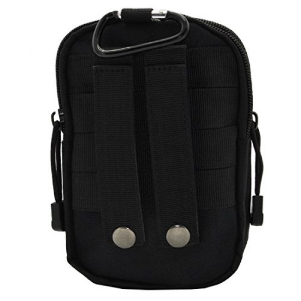 8BEES Tactical Pouch 1 Tactical Molle Pouch Multi-Purpose EDC Utility Gadget Belt Waist Bag for Cell Phone Camping Hiking Black