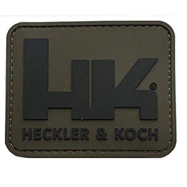 SF Airsoft Morale Patch 1 PVC HK Logo Patch Hook and Loop Fastener Backing