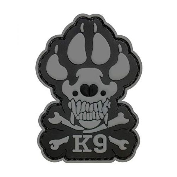 Morton Home Airsoft Morale Patch 1 Morton Home K9 & Crossbone Killer Attack Police Dog Fastener PVC Embroidered Army Swat Morale Hook Loop Backing Tactial Badge Swat for Service Animal Vest Morale Patch