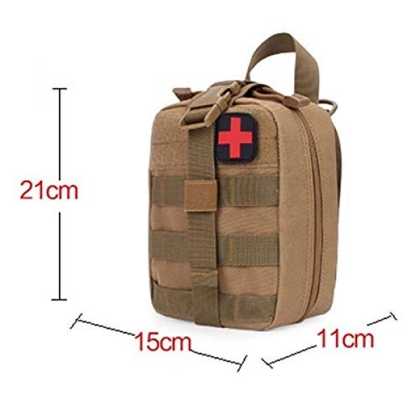 Danlan Tactical Pouch 3 Danlan First Aid Kit Tactical Survival Kit Molle Rip Away EMT Pouch Bag IFAK Medical(Bag Only) (ACU Camouflage)