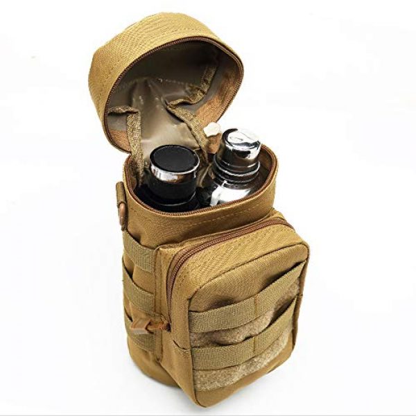 TOPTIE Tactical Pouch 6 TOPTIE Molle Water Bottle Pouch, Tactical 32 Oz Drink Holder Carrier with Detachable Shoulder Strap