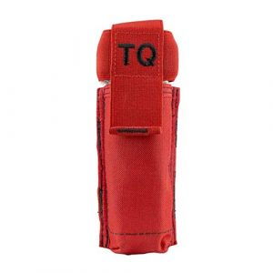 NcSTAR Tactical Pouch 1 NcSTAR CVTQ3020R Vism Molle Tourniquet with Elastic Flap/Red