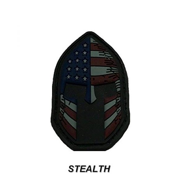 Active Duty Gear Airsoft Morale Patch 3 Spartan Helmet (Molon Labe) 3D PVC Rubber USA Flag Morale Patch, Represent American Pride, Perfect for Tactical Operator Caps, Hats, Jackets, Bags, Packs and Military Apparel (Full Color)