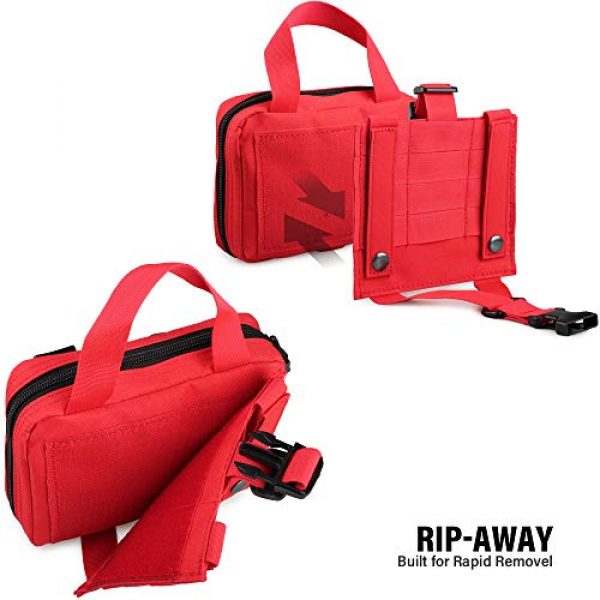 LIVANS Tactical Pouch 4 LIVANS Tactical EMT Pouch, Rip Away Molle Medical Pouches IFAK Tear-Away First Aid Kit Emergency Survival Bag for Travel Outdoor Hiking
