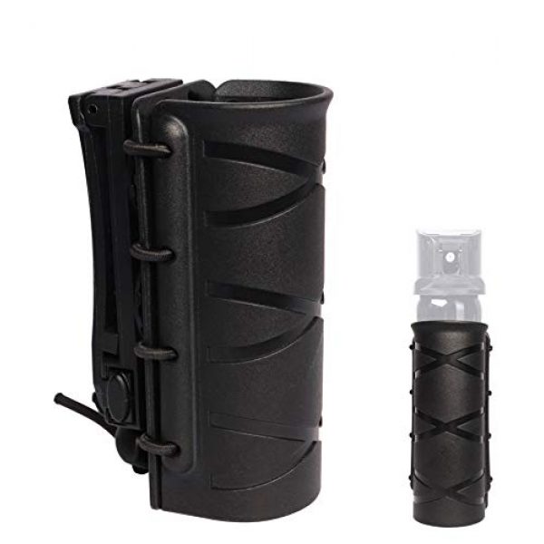 Lilcreek Tactical Pouch 1 Lilcreek Pepper Spray Holster, Police Duty OC Pepper Holder, Open Top Tactical Flashlight Pouch Holster