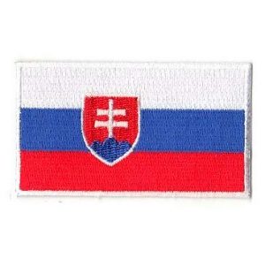Embroidery Patch Airsoft Morale Patch 1 Slovakia Flag Patch Military Hook Loop Tactics Morale Embroidered Patch