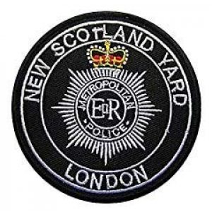 Tactical Embroidery Patch Airsoft Morale Patch 1 British New Scotland Yard London Embroidery Patch Military Tactical Morale Patch Badges Emblem Applique Hook Patches for Clothes Backpack Accessories
