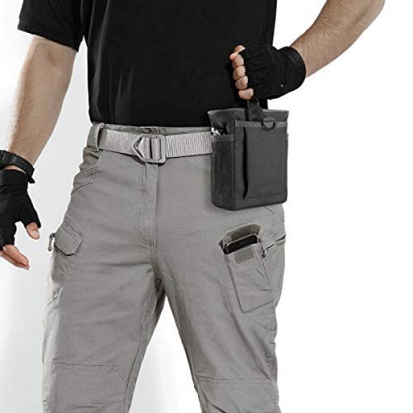 FRTKK Tactical Pouch 6 FRTKK Tactical Molle Drawstring Magazine Dump Pouch Outdoor Ammo Pouch, Adjustable Military Utility Belt Fanny Hip Holster Bag